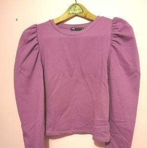 ZARA Sweatshirt in Purple